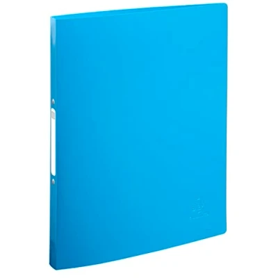 Abbildung von Exacompta 54110E 20er Pack Ringhefter BeeBlue aus flexiblem Recycling Kunststoff 2 O Ring Mechanik DIN A4 Füllhöhe 15 mm Rücken 20 farbig sortiert Ringbuch Hefter ideal für Büro und Schule