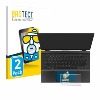 Abbildung von BROTECT Entspiegelungs Schutzfolie für ASUS ZenBook Flip 14 UX463FA (Touch Trackpad) (2 Stück) Matte Displayschutz Folie, Anti Fingerprint