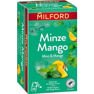 Abbildung von MILFORD Minze Mango Kräutertee mit Aroma 20 Teebeutel