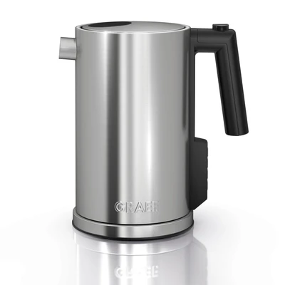 Abbildung von Graef Wasserkocher &quot;WK 900&quot;, 1,2 l, 2015 W, mit Temperatureinstellung, Edelstahl mattiert