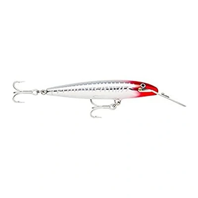 Abbildung von Rapala Countdown Magnum Angelköder Angelzubehör mit Abachiholz Konstruktion Salzwasser Spinnköder Lauftiefe 5.4 6.3m Fischköder 18cm, 70g Hergestellt in Estland Red Head UV