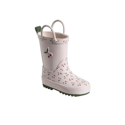 Abbildung von Vertbaudet Baby Gummistiefel mit Anziehtrick rosa bedruckt 24