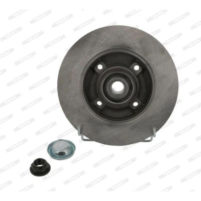 Abbildung von FERODO PREMIER DDF1561 1 Bremsscheibe 249 9 4 voll mit ABS Sensorring PEUGEOT: 307 CC, Schrägheck, SW, CITROËN: C4 I Coupe