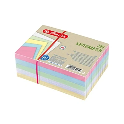 Abbildung von Herlitz Karteikarten, Mehrfarbig, A6