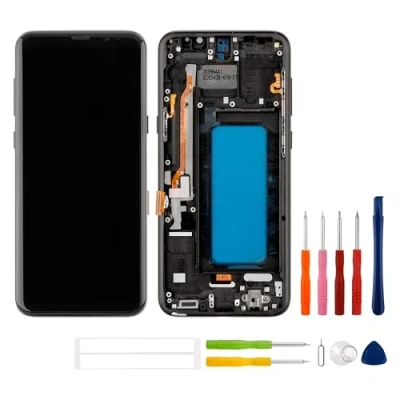 Abbildung von swark TFT Display Kompatibel mit Samsung Galaxy S8 Plus S8+ SM G955 (Schwarz Rahmen) LCD Touchscreen Bildschirm Digitizer Assembly Glas + Tools