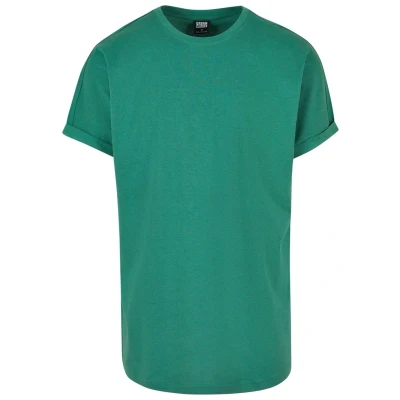 Abbildung von Urban Classics LONG Shaped Turnup Tshirt basic, Herren, Größe: Small, Leaf