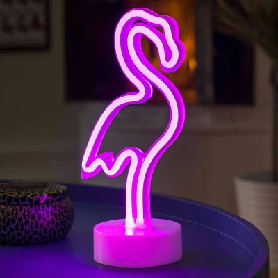 Abbildung von LED Dekorationsleuchte Flamingo, batteriebetrieben