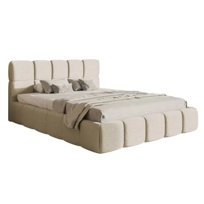 Abbildung von Selsey Bett Polsterbett 160 x 200 cm Hydrophobe Chenille Cloudy Hellbeige