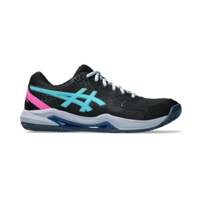 Abbildung von ASICS Herren Gel Dedicate 8 Padel Sneaker, SCHWARZ/Energy Aqua, 46 EU