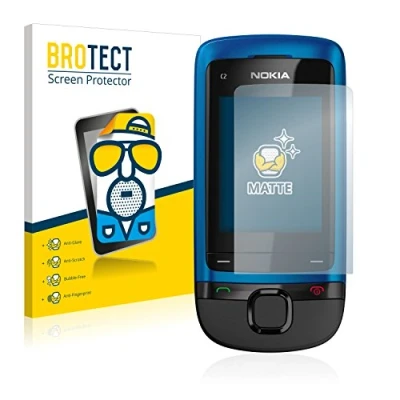 Abbildung von BROTECT Entspiegelungs Schutzfolie für Nokia C2 05 (2 Stück) Matte Displayschutz Folie, Anti Reflex, Fingerprint