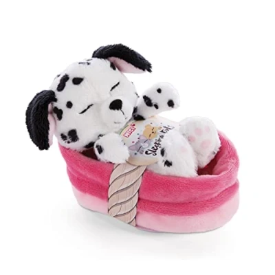 Abbildung von Nici Kuscheltier Sleeping Pets, Welpe Dalmatiner, 12 cm, im Körbchen