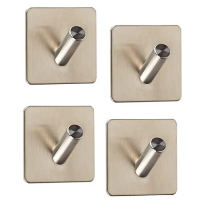 Abbildung von SO TECH® Garderobenhaken Wandhaken ADRA selbstklebend 3M Edelstahl rostfrei 45 x 29 mm
