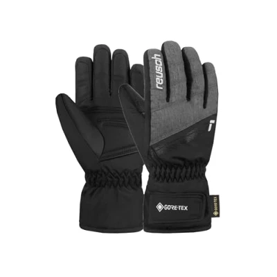Abbildung von Reusch Tommy Goretex Junior Fingerhandschuh für Kinder, Größe: 4, black melange