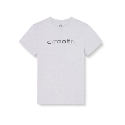 Abbildung von CITROËN Herren Logo Stampa Larga C24s T Shirt, Light Grey Melange, XL