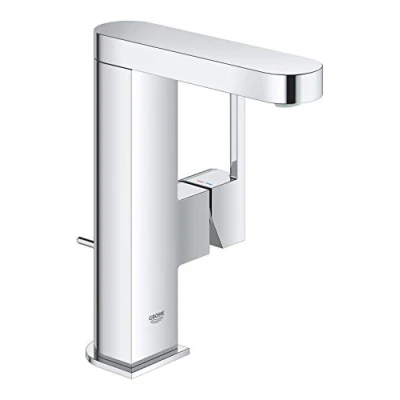 Abbildung von GROHE Plus Badarmatur Einhand Waschtischbatterie mit Zugstangen Ablaufgarnitur chrom 23871003