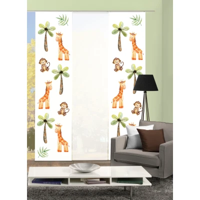 Abbildung von HOME WOHNIDEEN Schiebegardine &quot;GIRABO&quot;, (3 St.), Schiebevorhang Digi 3er Set GIRABO