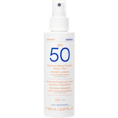 Abbildung von Korres Sunscreen Spray Emulsion BODY + FACE SPF50 Sonnenschutz, Größe: 150 ml,
