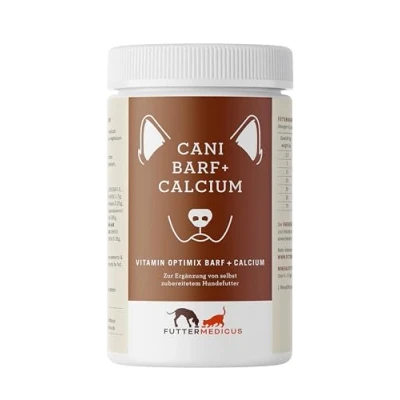 Abbildung von Futtermedicus Optimix Barf Plus Calcium 500 g Ergänzungsfuttermittel für Hunde Zum BARFen Mit Fleisch, Gemüse &amp; Öl Allen notwendigen Mineralstoffen Vitaminen