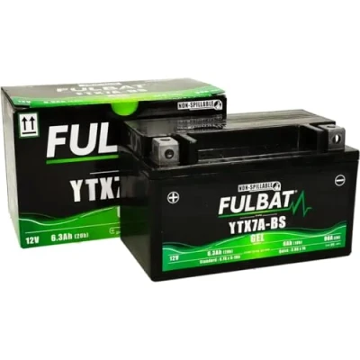Abbildung von Fulbat YTX7A BS Gel 12V 6Ah Rollerbatterie Wartungsfrei, Einsatzbereit, Auslaufsicher