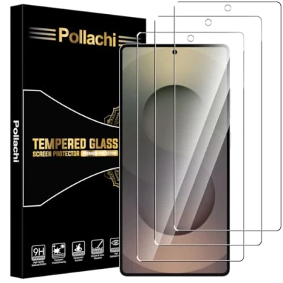Abbildung von Pollachi [3 Stück Schutzfolie für Samsung Galaxy S25 Ultra 5G Panzerglas Glasfolie,9H Härte,Anti Kratzen,Anti Fingerabdruck,Displayschutzfolien Panzer Schutz Glas