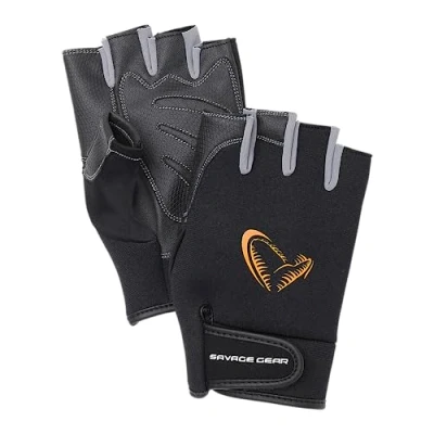 Abbildung von Savage Gear Neoprene Half Finger XL Angelhandschuhe