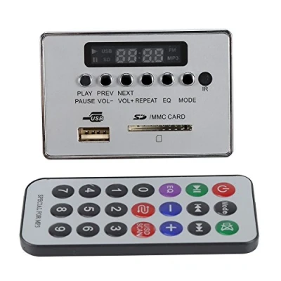 Abbildung von DC 12V Bluetooth Audio Decoder Board Modul USB SD TF FM Radio Lossless WMA/WAV / MP3 Decoder(12VBluetooth Silber)