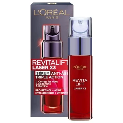 Abbildung von L&#039;Oréal Paris Revitalift Laser X3 Anti Aging Serum auf Basis von Hyaluronsäure