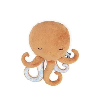 Abbildung von Kaloo Petit Calme Beruhigendes Plüschtier für Babys 29 cm Oktopus, Orangefarben Wärmekissen mit Heißem/Kaltem Effekt Sehr Weiches Material Abnehmbarer Bezug Ab Geburt, K970701