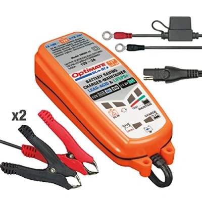 Abbildung von TecMate OptiMate DC to TM500, 6 stufiges gekapseltes batterieschonendes 12V/12.8V 2A /DC Lade und Wartungsgerät