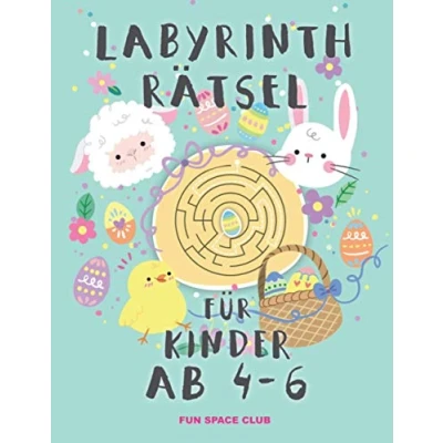 Abbildung von Labyrinth Rätsel für Kinder ab 4 6: Rätselblock 6 jahre! Labyrinthe Spaß Mädchen &amp; Jungen