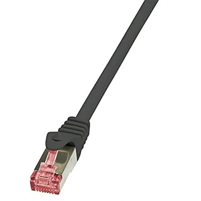 Abbildung von LogiLink CQ2056S RJ45 Netzwerkkabel, Patchkabel CAT 6 S/FTP 2.00m Blau Flammwidrig, mit Rastnasensch, 3 Stück