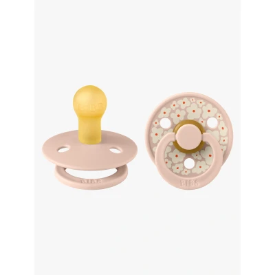Abbildung von BIBS Studio Colour Schnuller 2er Pack Latex Größe 1 Rund, Jasmine/Blush Mix