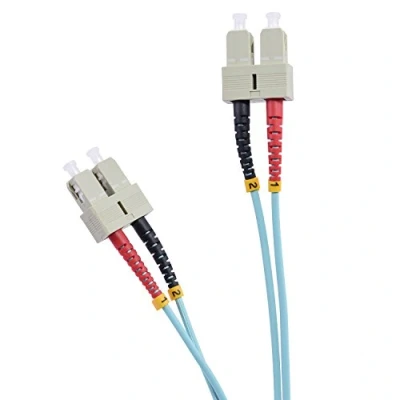 Abbildung von TPFNet Premium 3m LWL Glasfaser Fiber Patchkabel Duplex Kabel SC/SC OM3 Multimode 50/125µm 10 Gigabit/s