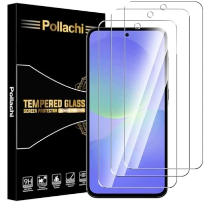 Abbildung von Pollachi [3 Stück Schutzfolie für Samsung Galaxy A36 5G Panzerglas Glasfolie,9H Härte,Anti Kratzen,Anti Fingerabdruck,Displayschutzfolien Panzer Schutz Glas