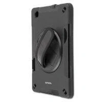 Abbildung von 4smarts Grip Schutzhülle für Samsung Galaxy Tab S6 Lite Hülle mit Handschlaufe 360 Drehbarer Ständer [Quer oder Hochformat] Stoßfeste Maximalen Rundumschutz Schwarz