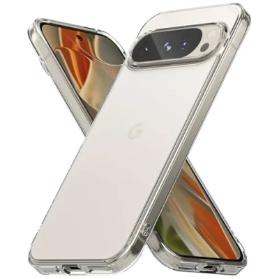 Abbildung von Ringke Fusion Case Kompatibel mit Google Pixel 9 Pro XL Hülle, Frosted Matt Anti Fingerabdruck Kratzfest Hart Rücken Stoßfeste Klare Handyhülle Matte Clear