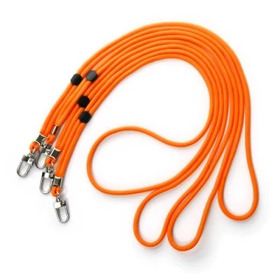Abbildung von trage.band® langes verstellbares Trageband/Umhängeband mit Karabinerhaken, 4 St. orange