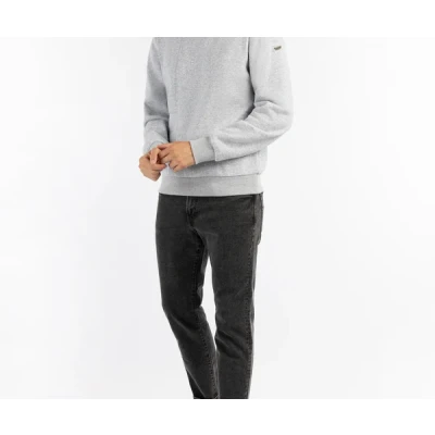 Abbildung von DREIMASTER Vintage Herren Sweatshirt mit Rundhalsausschnitt XXL / Hellgrau Melange 60% Baumwolle 40% Polyester