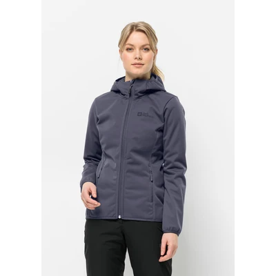 Abbildung von Jack Wolfskin Windhain Softshelljacke, Damen, Größe: Large, Dolphin