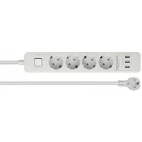 Abbildung von Steckdosenleiste 4 fach, 3x USB