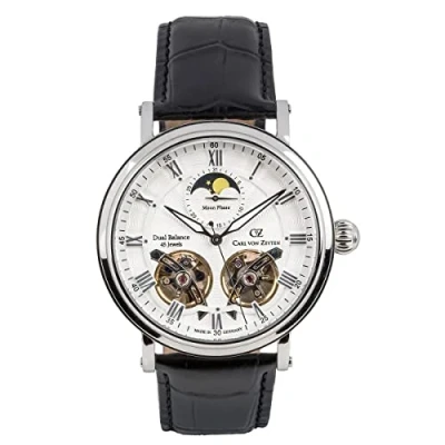 Abbildung von Carl von Zeyten Automatikuhr Murg, CVZ0054SLSR, Armbanduhr, Herrenuhr, Datum, Made in Germany, Mechanische Uhr