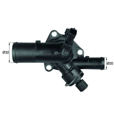 Abbildung von MAHLE ORIGINAL TM 39 108 Kühlwasserthermostat mit Dichtung RENAULT: CLIO 3, TWINGO 2, Modus / Grand