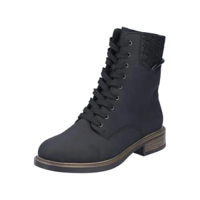 Abbildung von Rieker Damen 71460 Schnürstiefel, Schwarz, 37 EU
