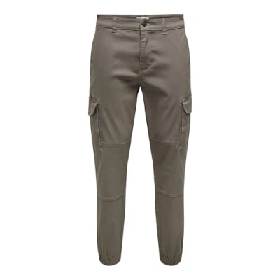 Abbildung von Only &amp; Sons Onscam Stage CUFF Cargohose, Herren, Größe: 33x34, Brown