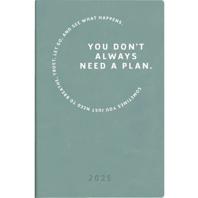 Abbildung von rido/idé Taschenkalender Modell partner/Industrie I (2025) „Motivation“, 2 Seiten = 1 Woche, A7, 224 Seiten, Kunstleder Einband Trend, flexibel, anthrazit