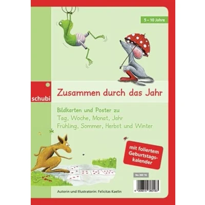 Abbildung von Zusammen durch das Jahr: Bildkarten und Poster zu Tag, Woche, Monat, Jahr, Frühling, Sommer, Herbst Winter (Klassenkarten)
