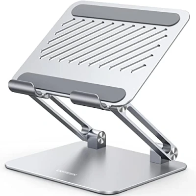 Abbildung von UGREEN Tablet Ständer Verstellbare Halterung Aluminium Faltbarer und Handy kompatibel mit iPad Pro Air Mini Galaxy Tab S9 Huawei MatePad iPhone 15 bis 12,9 Zoll (Grau)