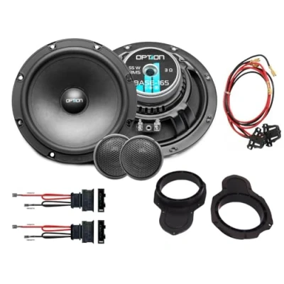 Abbildung von Option Lautsprecher 16,5cm kompatibel mit VW Passat B6 (Typ 3C) Plug &amp; Play 2 Wege Komponenten