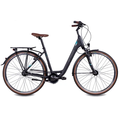 Abbildung von Airtracks Cityrad Damen LS City Fahrrad 28 Zoll CI.2820W, 7 Gang Shimano NEXUS Schaltwerk, Nabenschaltung, Schwarz Matt Rahmenhöhen 45 cm 50 » Modeljahr 2024 «