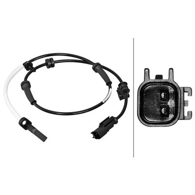 Abbildung von HELLA 6PU 358 217 201 ABS Sensor mit Halter Hallsensor 2 885 TESLA: Model S